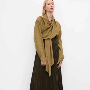 Shaina Mote Shawl Blouse in Ochre
